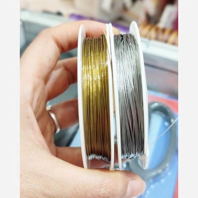 سیم بکسل طلایی و نقره ای
