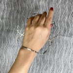 دستبند استیل ماری نقره ای