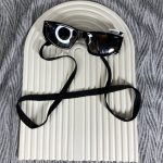 بند عینک پارچه ای 1 سانت مشکی