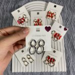 گوشواره اینترلاک نقره ای