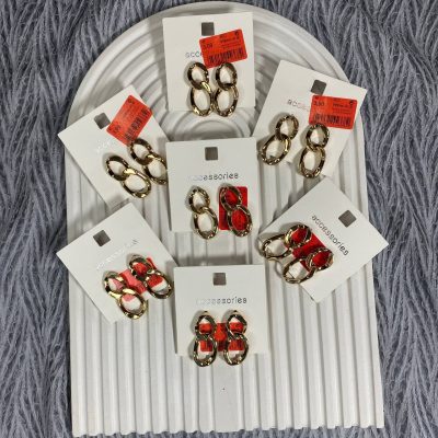 گوشواره اینترلاک طلایی