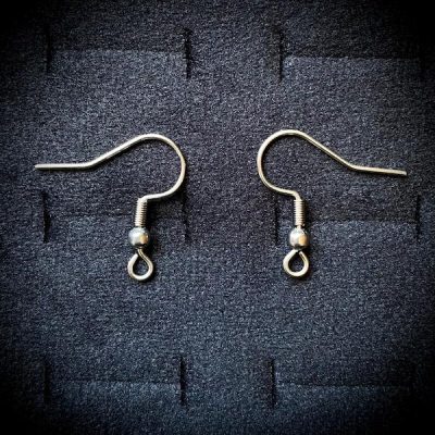 پایه گوشواره استیل عمده نقره ای و طلایی کد 101