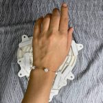 دستبند مروارید گوی طلایی