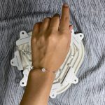 دستبند مروارید گوی نقره ای