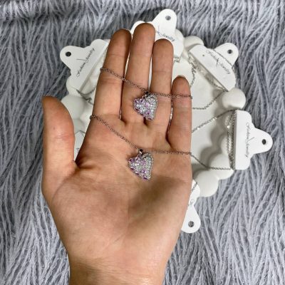 گردنبند قلب نگینی