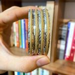النگو 6-7 میل دو رنگ (طلایی و نقره ای) رنگ ثابت ضمانتی (۵ سال) کد 102