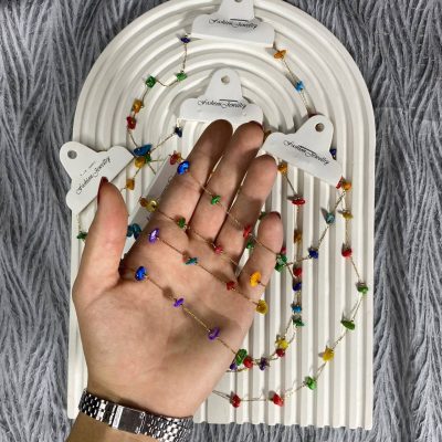 گردنبند سنگ ترکیبی