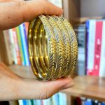 النگو 6-7 میل دو رنگ (طلایی و نقره ای) رنگ ثابت ضمانتی (۵ سال) کد 103
